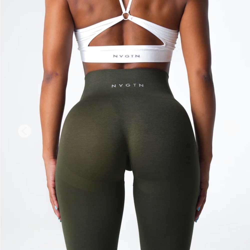 NVGTN Olive Performance Seamless Leggings